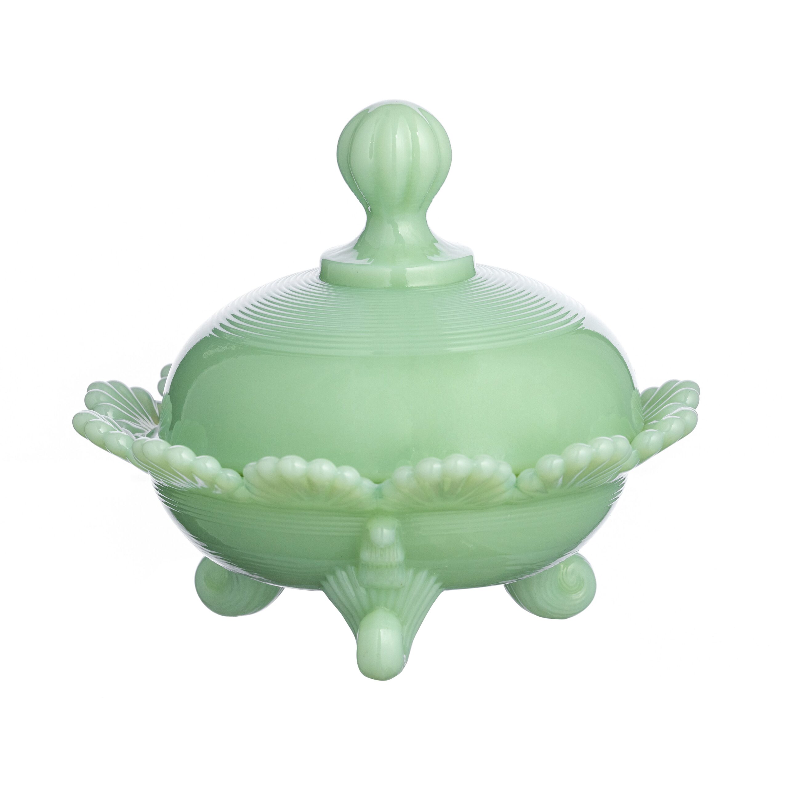 Covered Footed Candy Dish